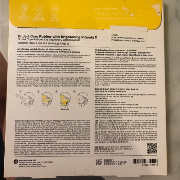 Dr. Jarts! Brightening Cryo Mask. You will love it. - Picture 4 of 6